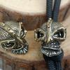 Warrior Skull Brass Knife Bead DIY Woven Bracelet Lanyard Keychain Pendant Accessories Hangings Charms