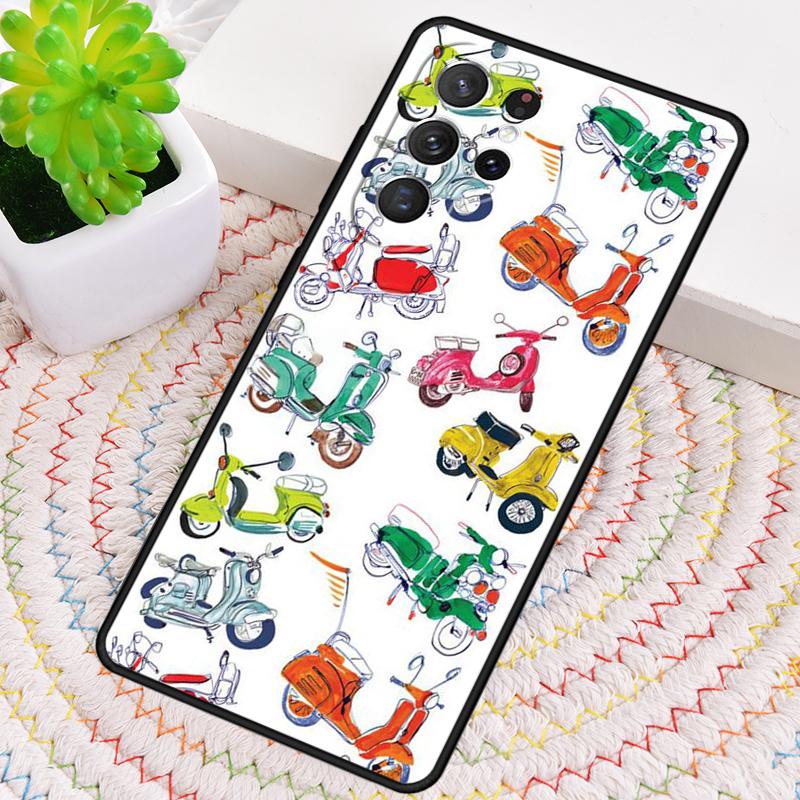 Vintage Roller TPU Handyhülle Für Samsung Galaxy note 10 pro S26 S25 S24 S23 S22 Ultra Plus S21 FE S20 Stoßfeste Hülle