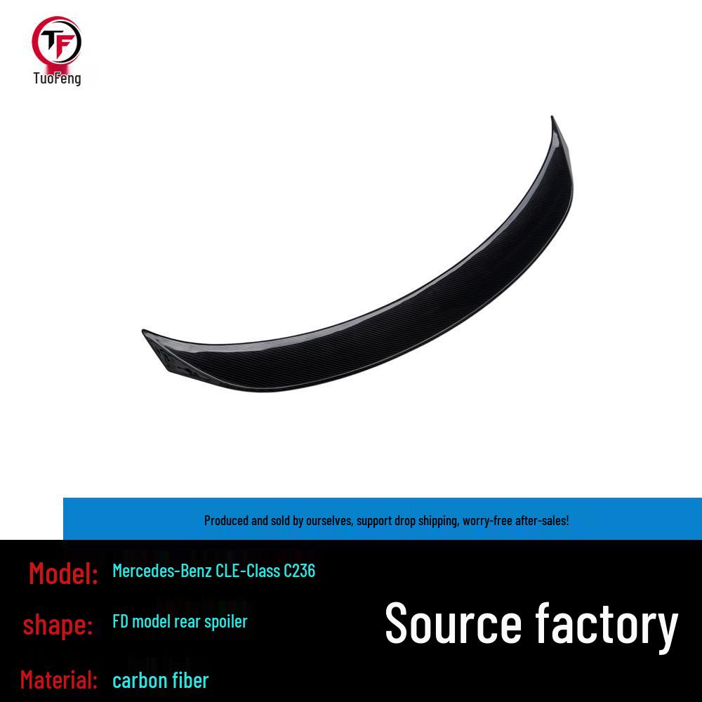 Mercedes-Benz CLE-Class C236 FD Style Carbon Fiber Rear Spoiler Upgrade