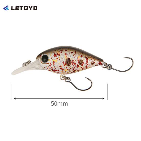 3.2g 5cm 3D Eyes Fishing Lure Simulated Shallow Diving  Slow Sink Artificial Hard Bait