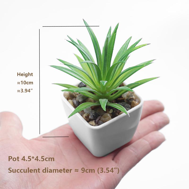 Mini Artificial Aloe Plants Bonsai Small Simulated Tree Pot Plants Fake Flowers Office Table Potted Ornaments Home Garden Decor