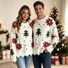 Women's winter new Christmas jacquard loose casual crew neck knitted sweater for men and women