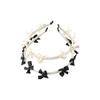 Headwear Pearl Hair Band Korean Style Pearl Hair Hoop Elegant Bow Headband  Party