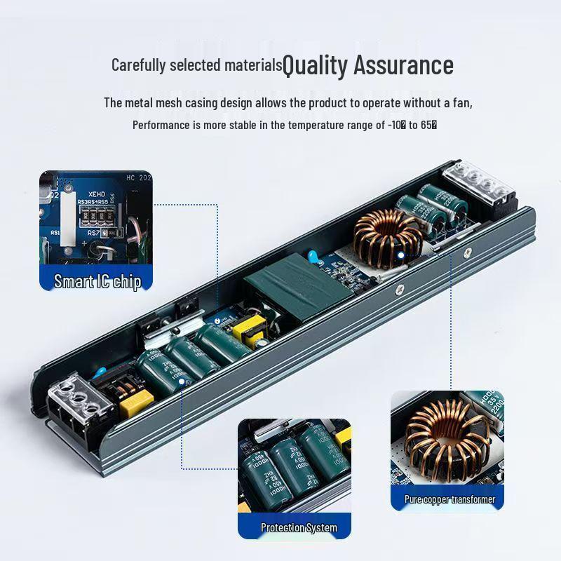 LED Strip Driver 24V 100W Low Voltage Power Supply Transformer DC Switch