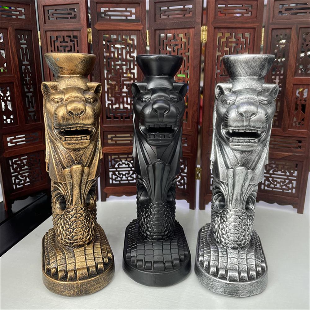 Singapore Merlion Statue Resin Crafts Ornaments Crystal Ball Base Stand Souvenirs Collectibles Furniture Office Decoration