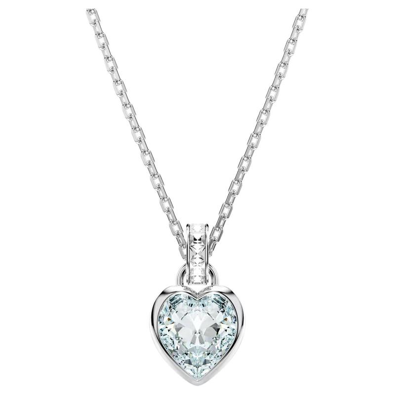 Swarovski Imber Love Diamond Pendant Necklace Women s Silver 5711346 серебряный