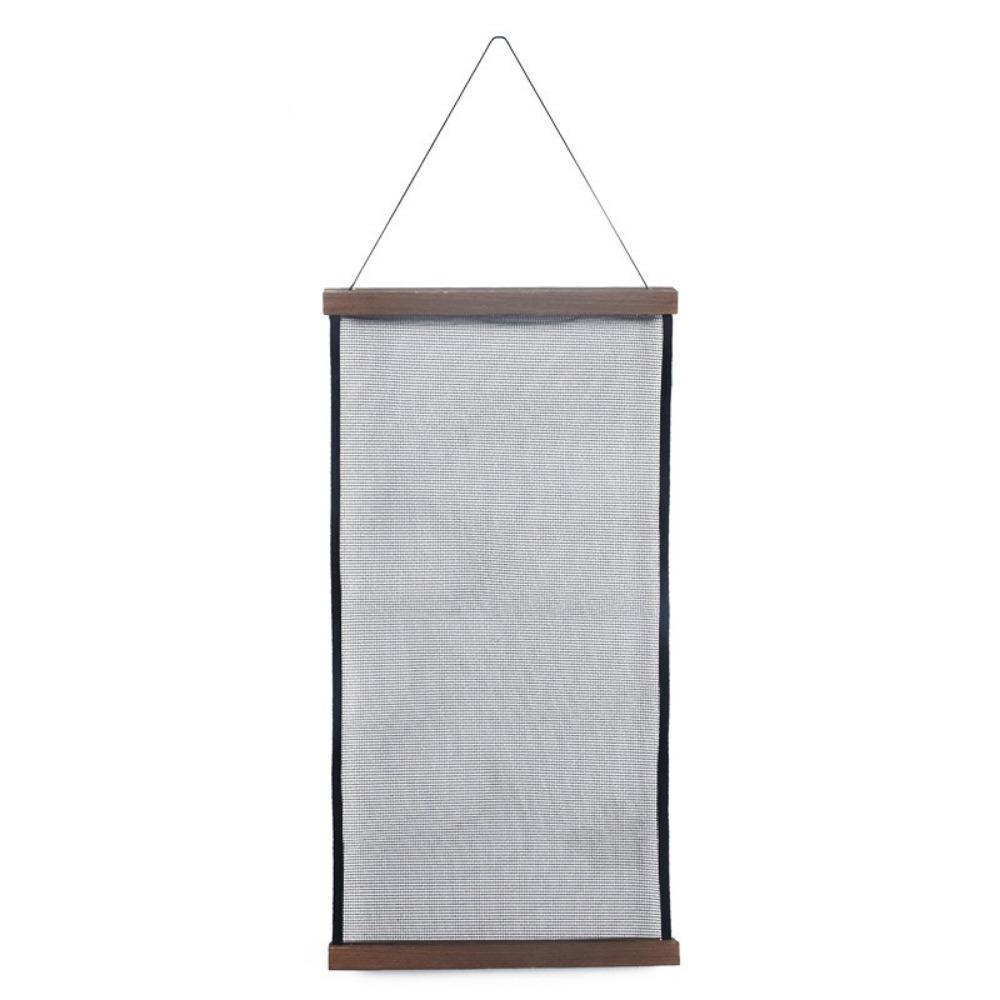 Wood Frame Jewelry Hanging Storage Rack Large Capacity Mesh Grid Hanging Earring Display Rack Save Space Wall Jewelry Organizer коричневый