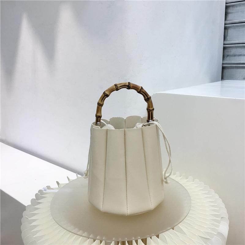 

Мягкая кожаная модная бамбуковая сумка для женщин, новая леди, темперамент, универсальная плиссированная сумка через плечо