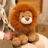 1Pc 25/35cm Fluffy Lion Plush Toy Stuffed Soft Animal Pillow Cartoon Lion Plushie Doll Appease Gift