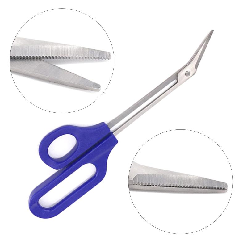 Toenail Scissors with for Extra Long Handle, Special Stainless Steel, Angled Blade,21 for cm