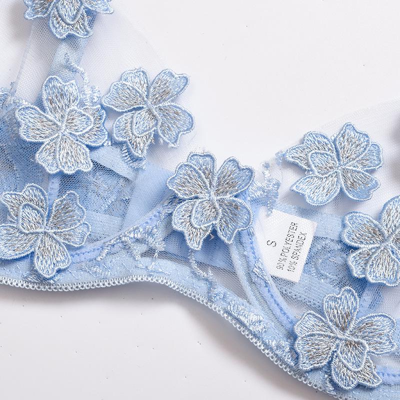 Ensemble de Lingerie Bikini Sexy en Dentelle Florale Résille 2021