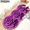 3D Floral Floor Mat Large Flower Bedside Carpet Living Room Sofa Coffee Table Decoration Carpet