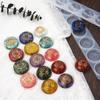 7 PCS/set Amethyst Seven Chakras Natural Crystal Stones Natural Stone Yoga Stone  Home