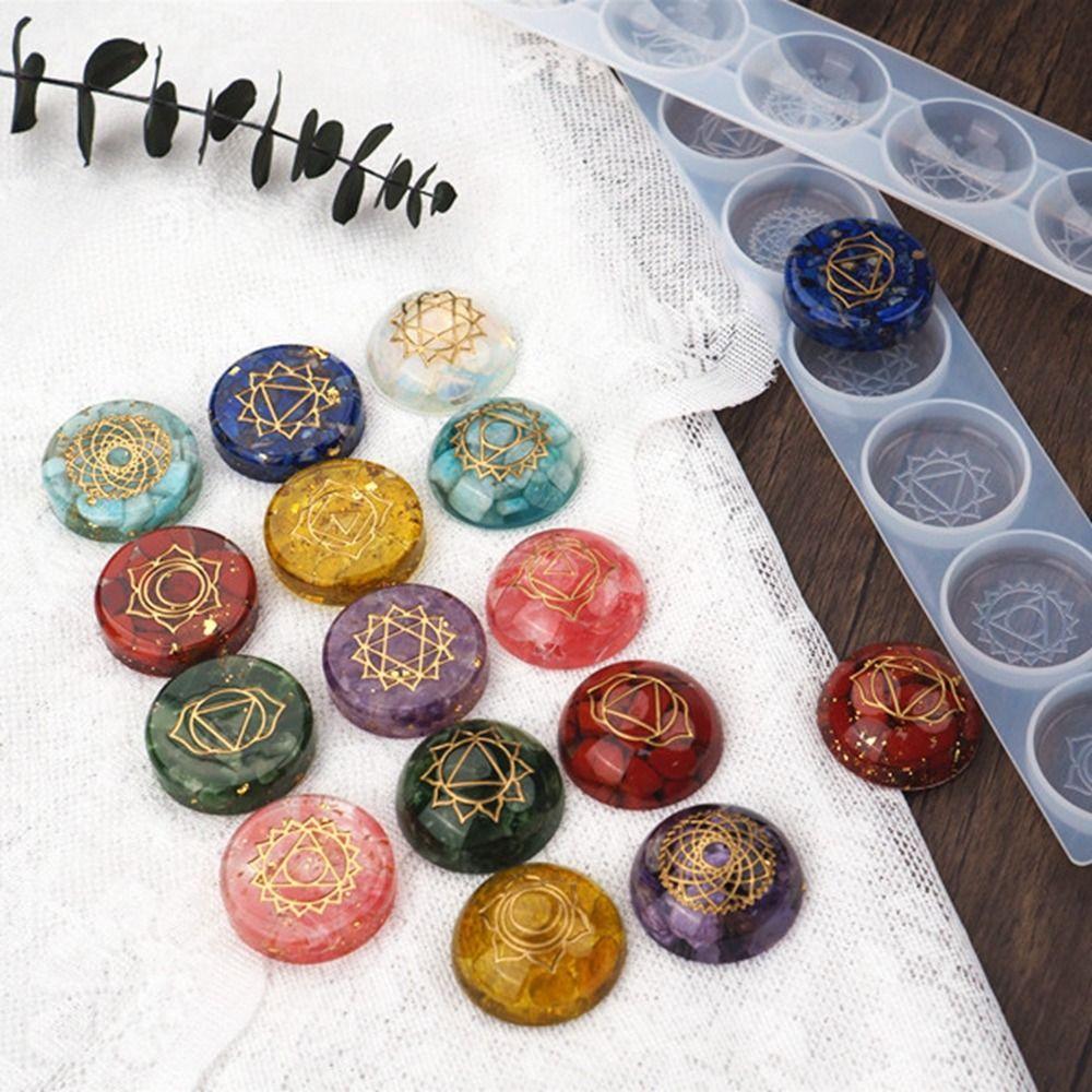 7 PCS/set Amethyst Seven Chakras Natural Crystal Stones Natural Stone Yoga Stone Home