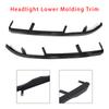 Artudatech 2PCS Front Bumper Headlight Lower Molding Trim For BMW 3 Series E46 4Door 98-01 Car Accessories