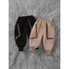 Children's Pants, Winter Plus Velvet, Autumn and Winter Thickening, One-piece Boys' Casual Pants, Baby Trousers, Children's Warmth