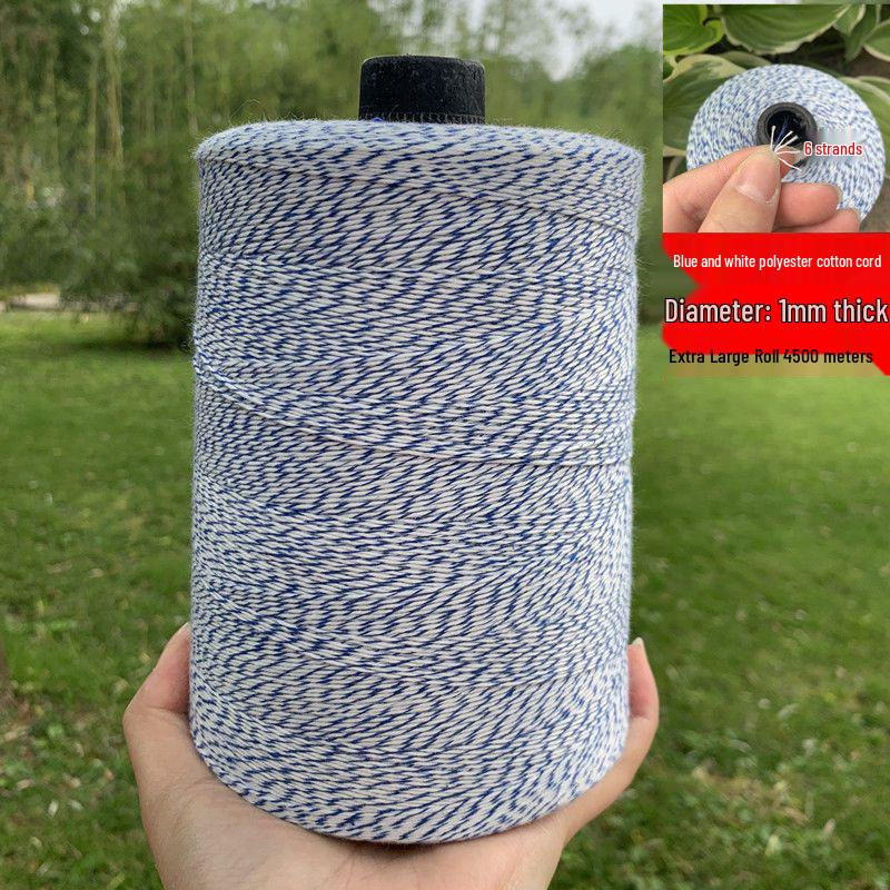 White Cotton Thread for Tying Zongzi, Sausages, Bacon, Cured Meat, and Fish