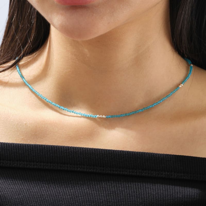 Cotoit Blå Anemon pärlor Halsband