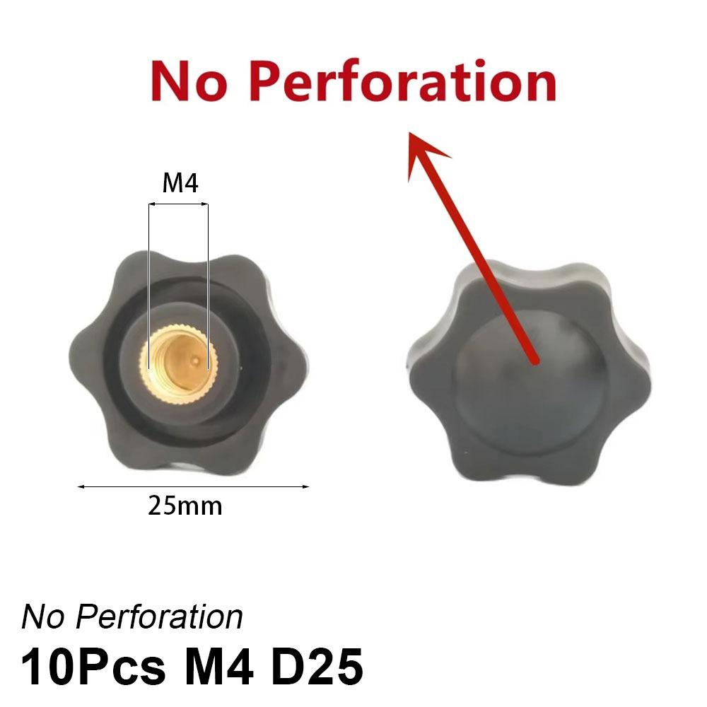 10Pcs Handle Thread Hand Tighten Nuts Mechanical Manual Thumb Nut New Plum Nuts
