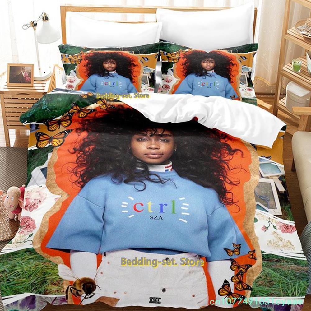 Popular SZA Bedding Set Single Twin Full Queen King Size Bed Set Adult Kid Bedroom Duvetcover Sets Anime Parure De Lit Bed