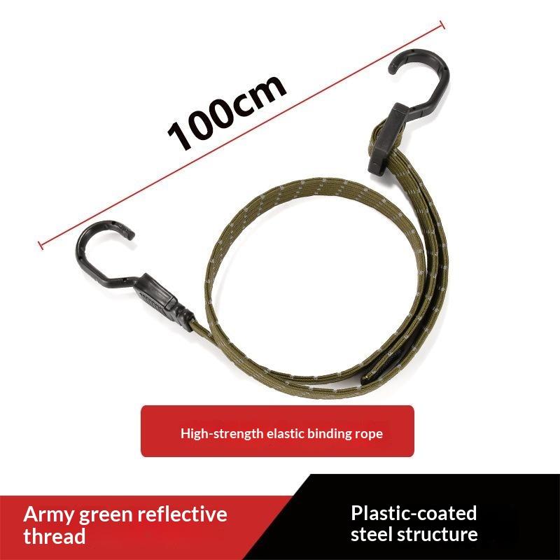 Heavy Duty Elastic Tie Down Straps Widening Flat Stretch Cord for Car Luggage Camping Cargo Securing Use