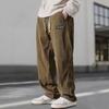 Men's Spring and Autumn Straight-Leg Mid-Rise Corduroy Pants Youthful Drape-Effect Simple Casual Trousers