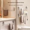 Retractable Rotating Drying Rack with Suction Cups, Detachable & Reusable for Balcony, Bathroom, or Toilet.