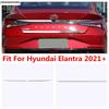 Rear Tail Door Strip Tailgate Trunk Decoration Cover Trim For Hyundai Elantra - Stainless Steel Accessories Exterior Kit