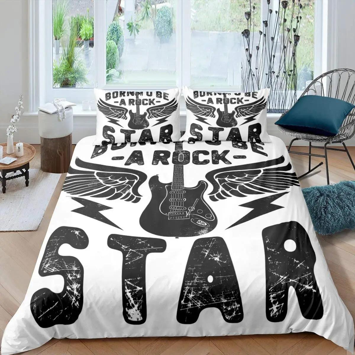 Пододеяльник с рок-музыкой King Jazz Music Комплект постельного белья для подростков — фото 14