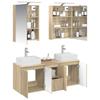 Bathroom Cabinet Set 5 pcs Sonoma Oak Wood Based Material