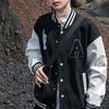 Men's Baseball Uniform College Style Stand Collar Long Sleeve Three-dimensional Embroidered Letter Jacket Jacket Men