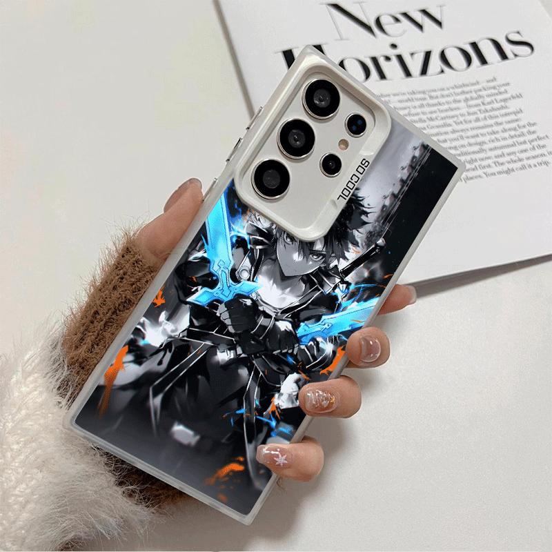 Sword Art Online Kirito Weiche Handyhülle für Samsung Galaxy S24 S25 FE S26 Edge S23 Ultra S22 Plus S21 + Stoßfeste Hülle Rückseite Sh