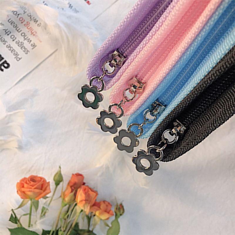 Instagram Style PVC Student Zippered Bill File Bag