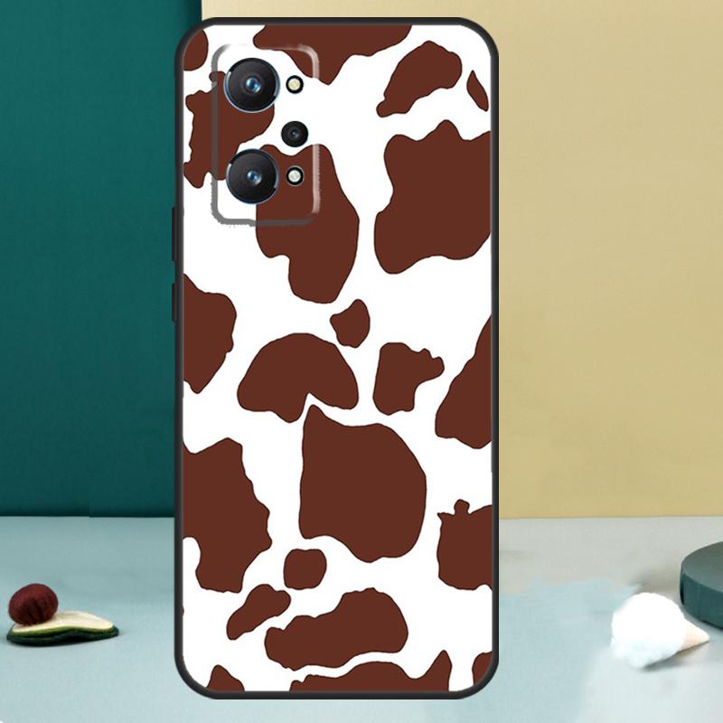 Spotted Cow Skin Print For Realme 14 13 Pro Plus 10 11 12 GT 5 6 6T GT7 Pro C61 C55 C53 C51 C21Y C25S C75 C67 Case