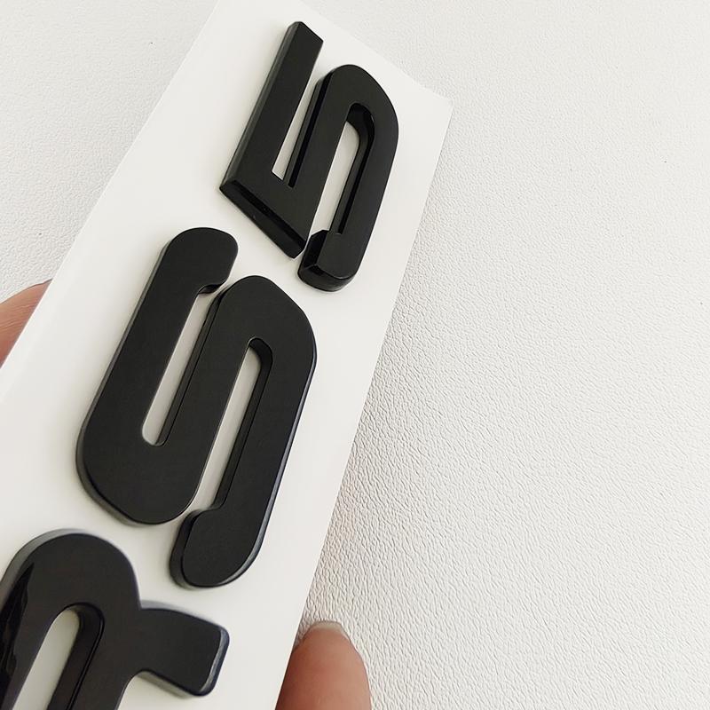 3D ABS Černé Logo RS3 RS4 RS5 RS6 RS7 RS8 Znak Písmena Samolepka Auto Zadní Víko Kufr Znak Nálepka Pro Audi RS 3 4 5 6 7 8 Příslušenství