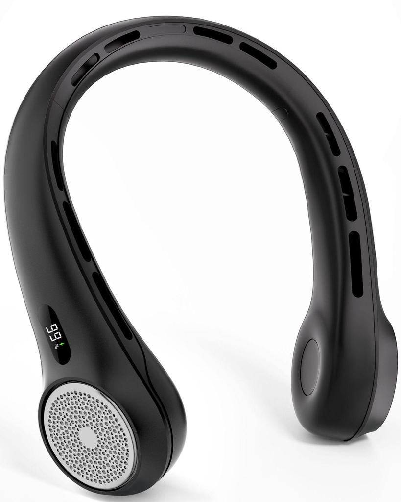 Silent Cooling Neck-Hanging Mini Fan: Rechargeable USB, Long Battery Life