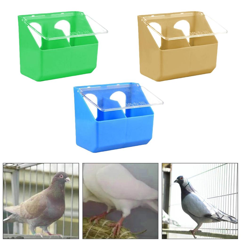 Pigeon Feeder Hanging Box Lightweight Heavy Duty Dove Bird Feeding Case Food Feeder for Parrots Pigeons Budgie Cockatiels