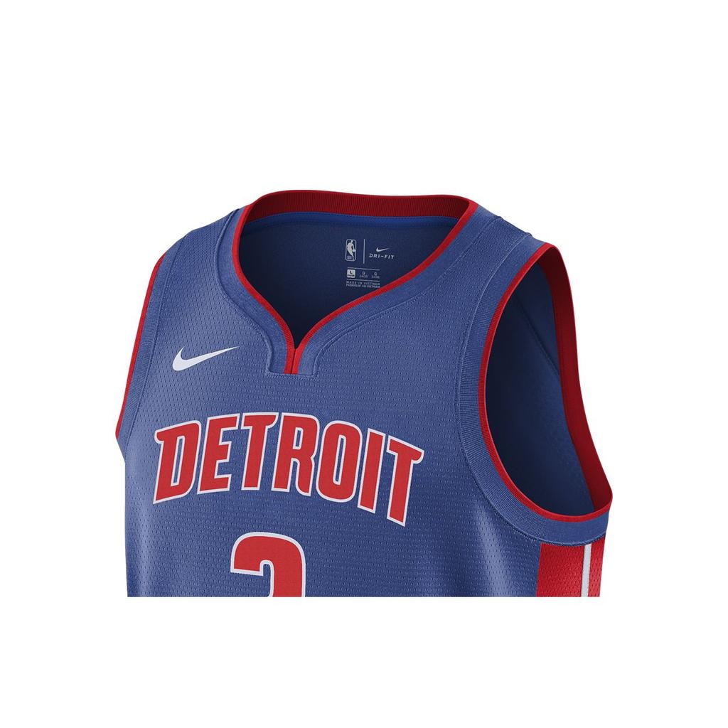 Nike × NBA Basketball Jersey Pistons Cunningham Home Athletic Breathable Kids Jerseys Green DN2004-PCC