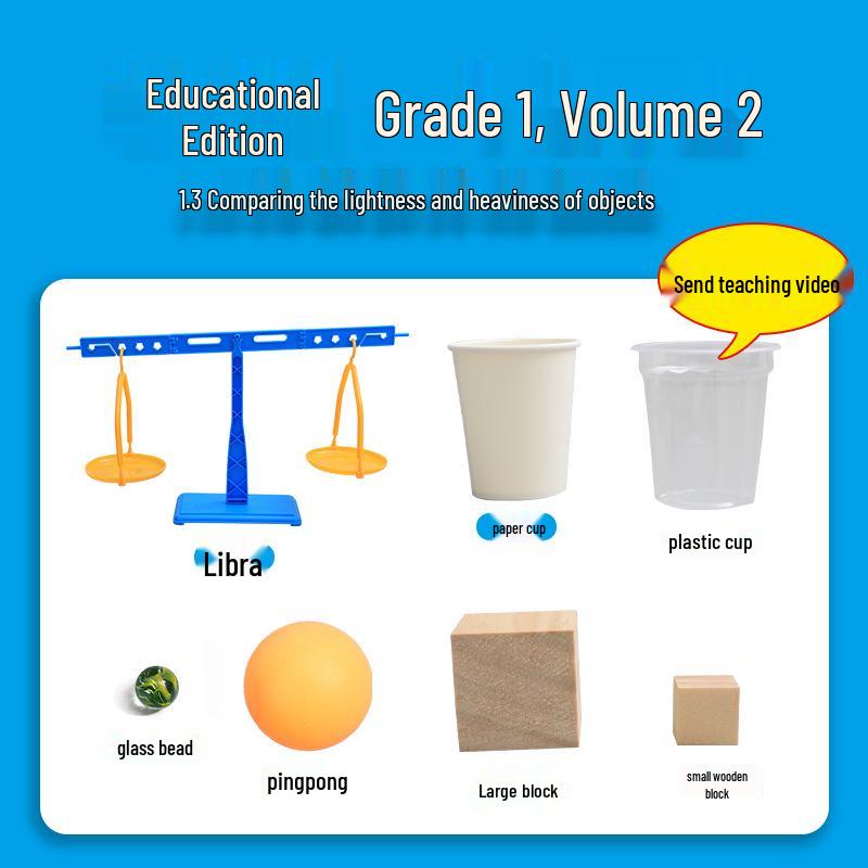 

Набор по естествознанию для второго класса: Издание учебника для сравнения весов объектов