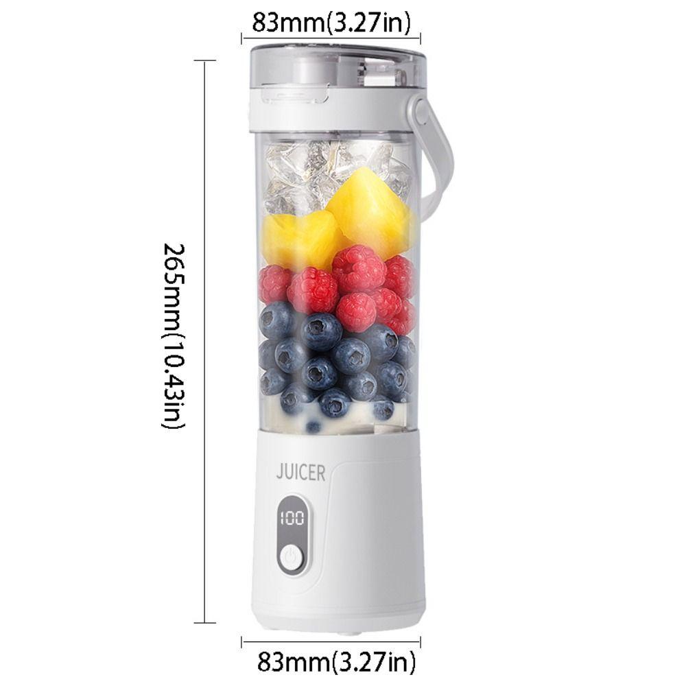 600ML Capacity Portable Blender USB Rechargeable Fruit Mixers Electric Juicer  Smoothie Making