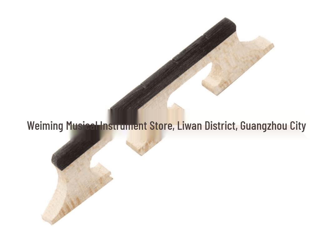 Ebony Maple Solid Wood Banjo Bridge for 4, 5, or 6 Strings - Banjo Accessories