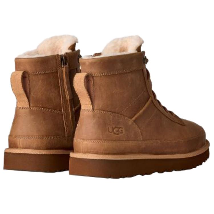 UGG Lässige Heritage Warme Vielseitige Schnür-Schneestiefel Herrenstiefel Kastanie 1174580-BWST