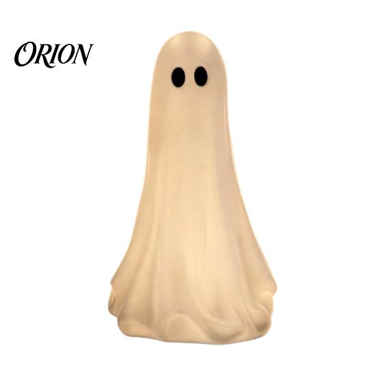 Cute Halloween Table Decor Ghost Resin Ornament, Matte Finish Desktop Figurine, Decorative Spooky Decorations Statue for Home Living Room Entrance
