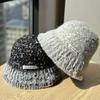 New Dopamine Color Matching Basin Hat for Women In Autumn and Winter Warm Ear Protection Fisherman Hat Plush Hat Wool Bucket Hat Woven Trendy