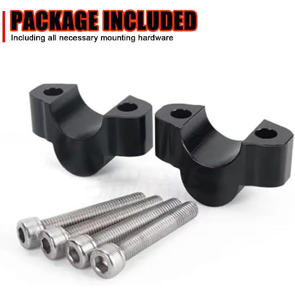 20MM Higher Handlebar Riser Mount Bracket CNC Raise Clamps Handle Bar Clamp Compatible with CFMOTO Ibex 450/Ibex 800 S/T/E 2023 2024 2025,CFMOTO Ibex