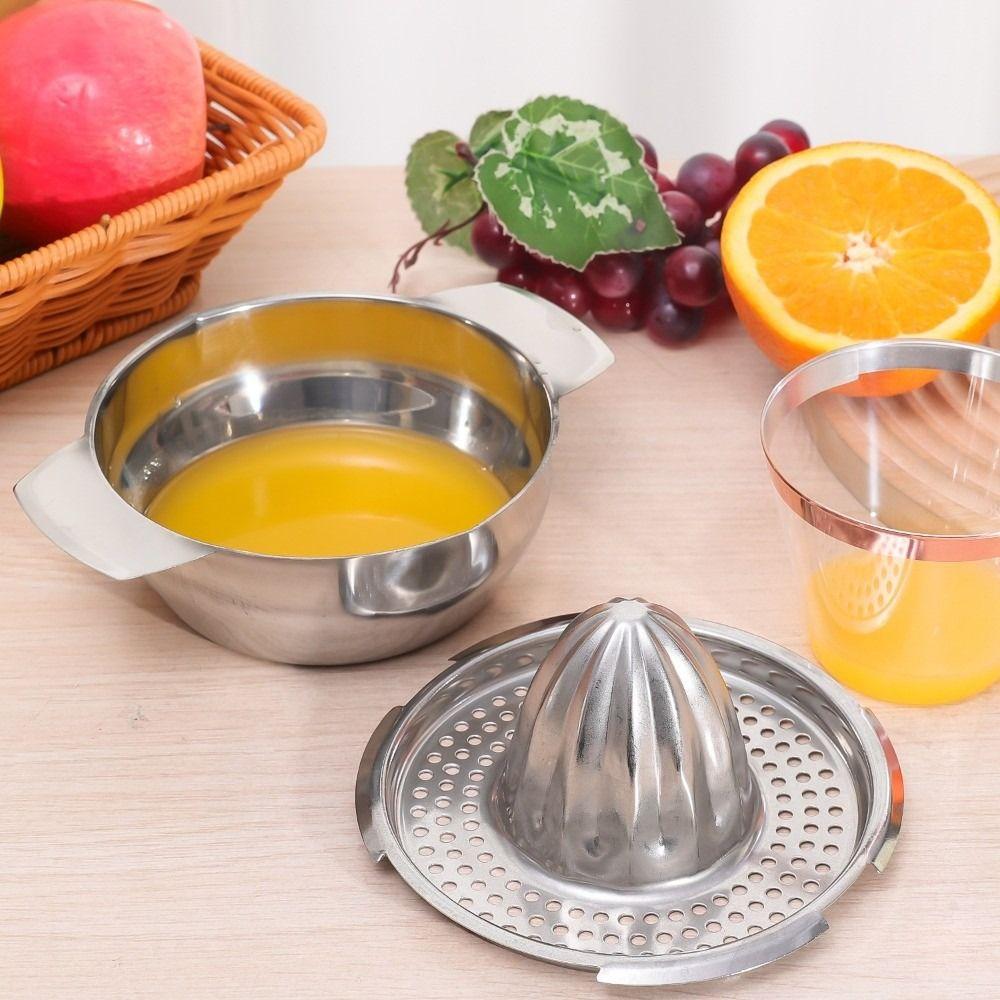 Juicer 304 Stainless Stee Hand Pressed Juice Maker With Bowl Lemon Squeezer  Fruit