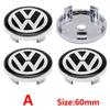 New 2026 4pcs 56mm Car Wheel Badge Center Sticker 60mm Wheel Hubcap Cover Accessorie For VW golf Passat R Rline GTI Polo CADDY Beetle zs0