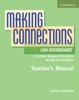 The Making Connections Low Intermediate Teacher's Manual : A Strategic Approach To Academic Reading and Vocabulary Book