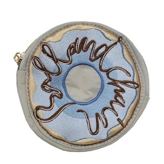 Ball Chain Round Pouch Small Item Holder Gift Bcrp (SWEET P.GRAY F)