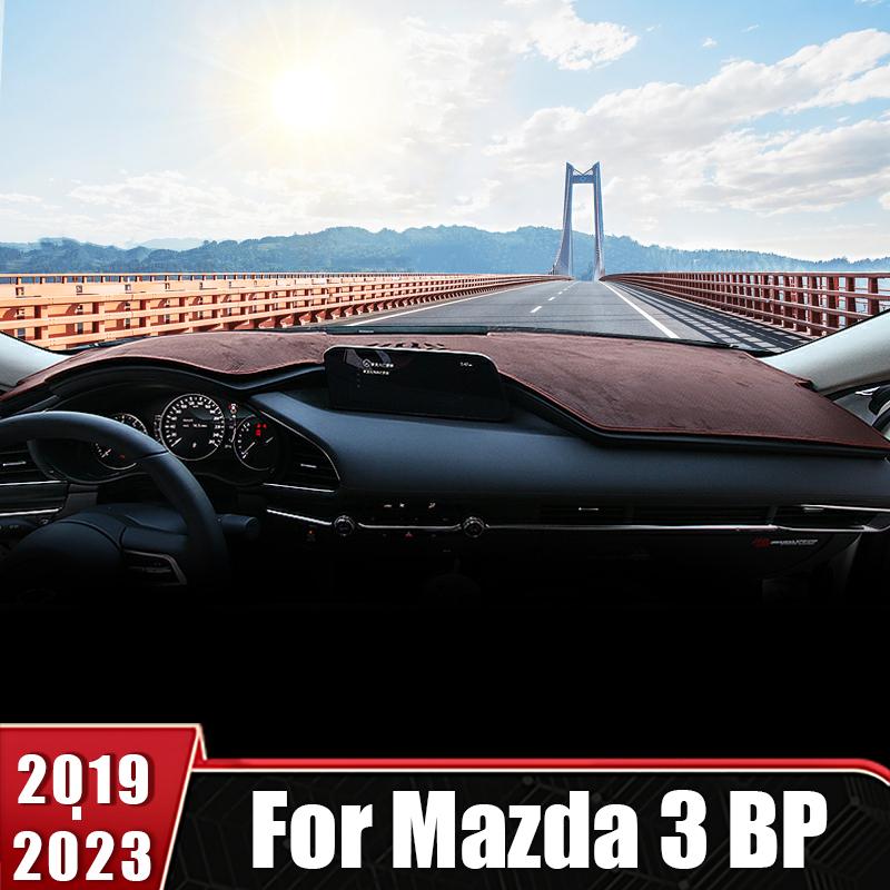 For Mazda 3 BP 2024 Axela Car Dashboard Cover Mat Non-Slip Pad Trument Panel Carpets Accessories